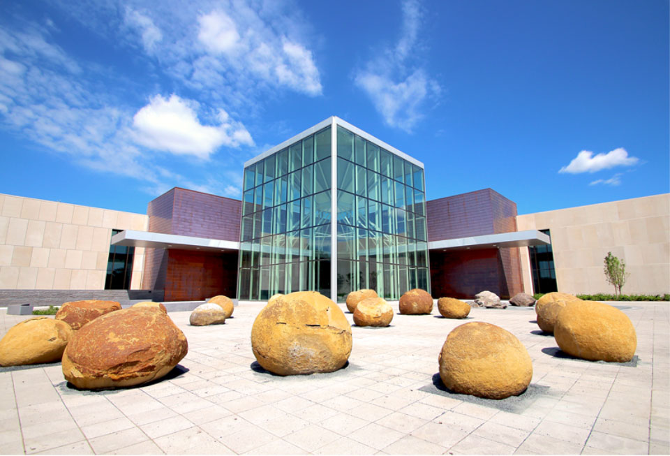 Pembina River Plaza at the North Dakota Heritage Center & State Museum