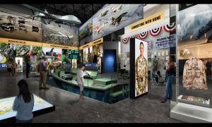 Rendering of possible military gallery section for the army